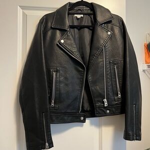 Faux leather jacket